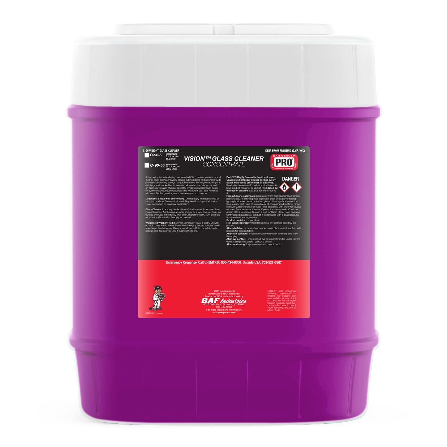 C-96 VISION GLASS CLEANER CONCENTRATE