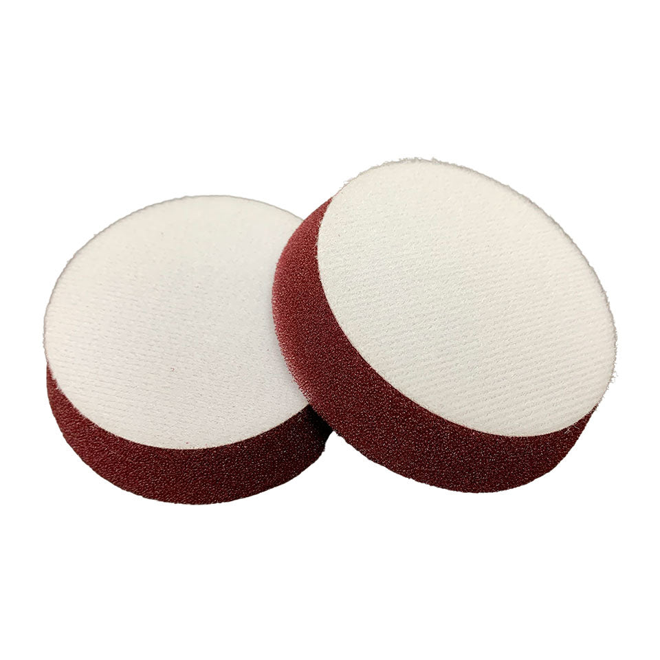 MU-3 MINI ELIMINATOR 3” MAROON MEDIUM CUT PADs back