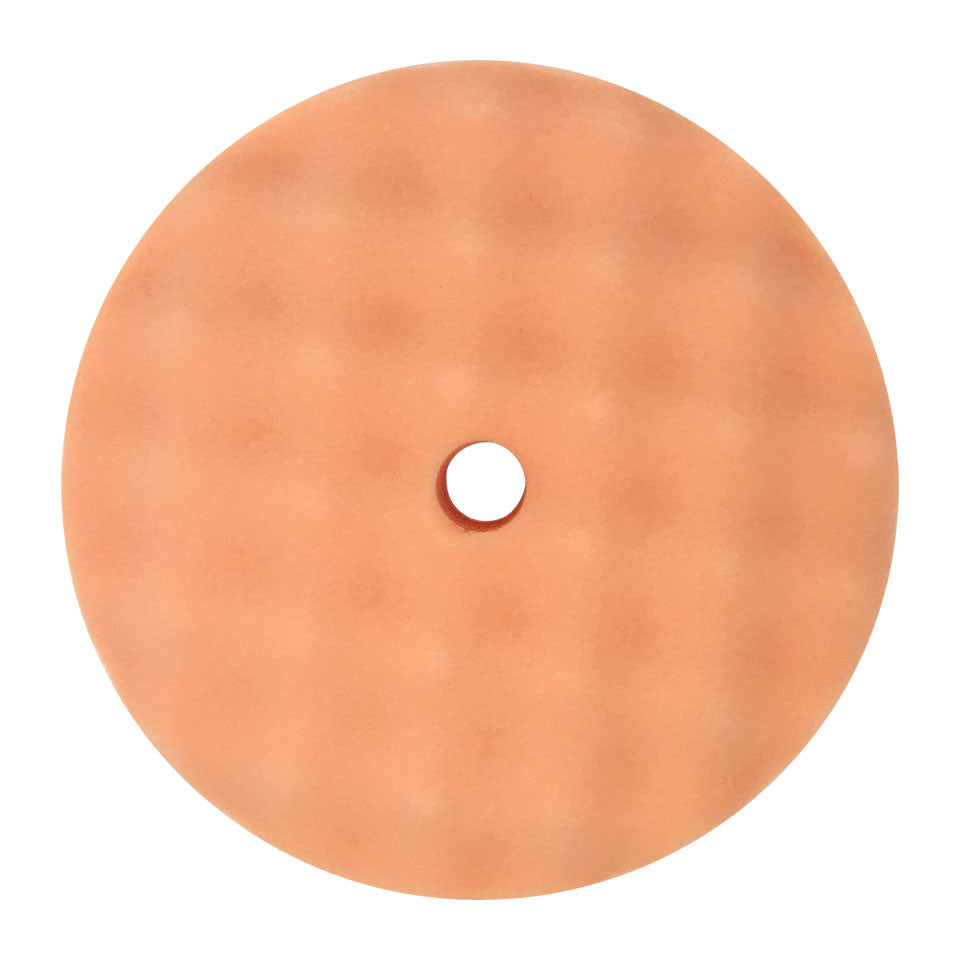 OW-85-C 8.5" ELIMINATOR™ WAFFLE EURO ORANGE MEDIUM CUT COMPOUND PAD front