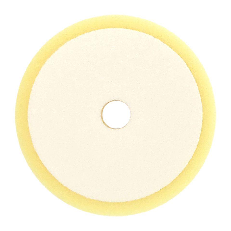 YM-6-F 6" MINI ELIMINATOR™ YELLOW FOAM BUFFING PAD back