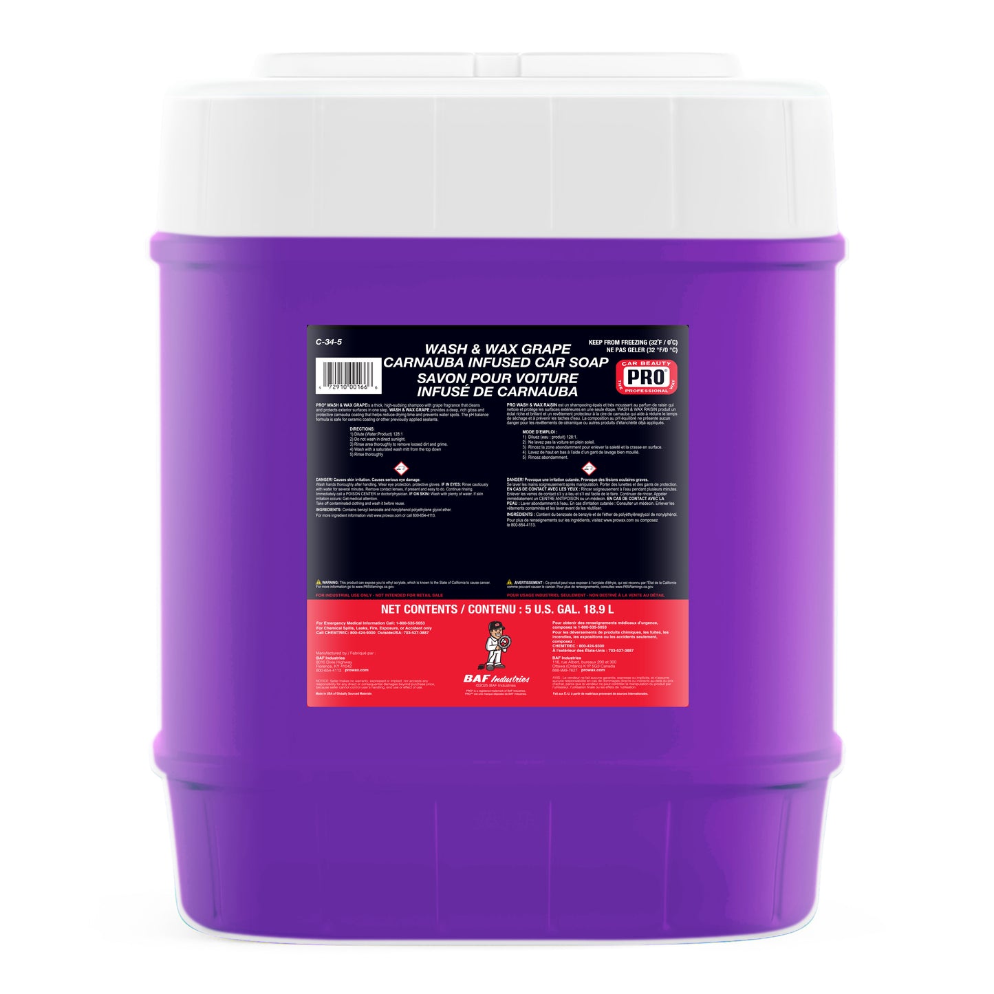 C-34 Wash & Wax Grape
