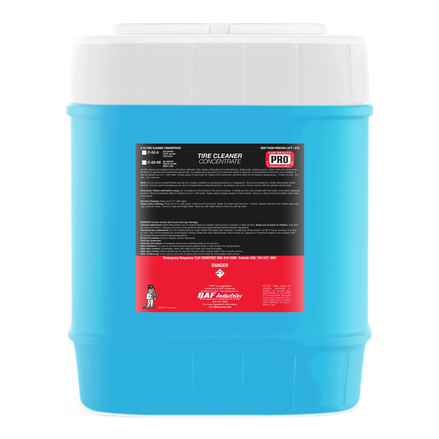 C-52 TIRE CLEANER CONCENTRATE