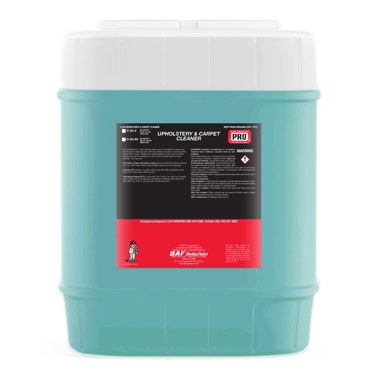 C-54 UPHOLSTERY & CARPET CLEANER