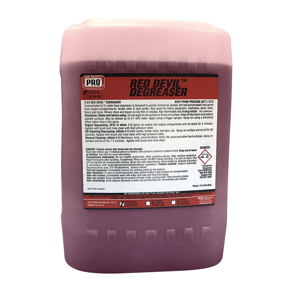 C-51-5 RED DEVIL DEGREASER 5 GALLON