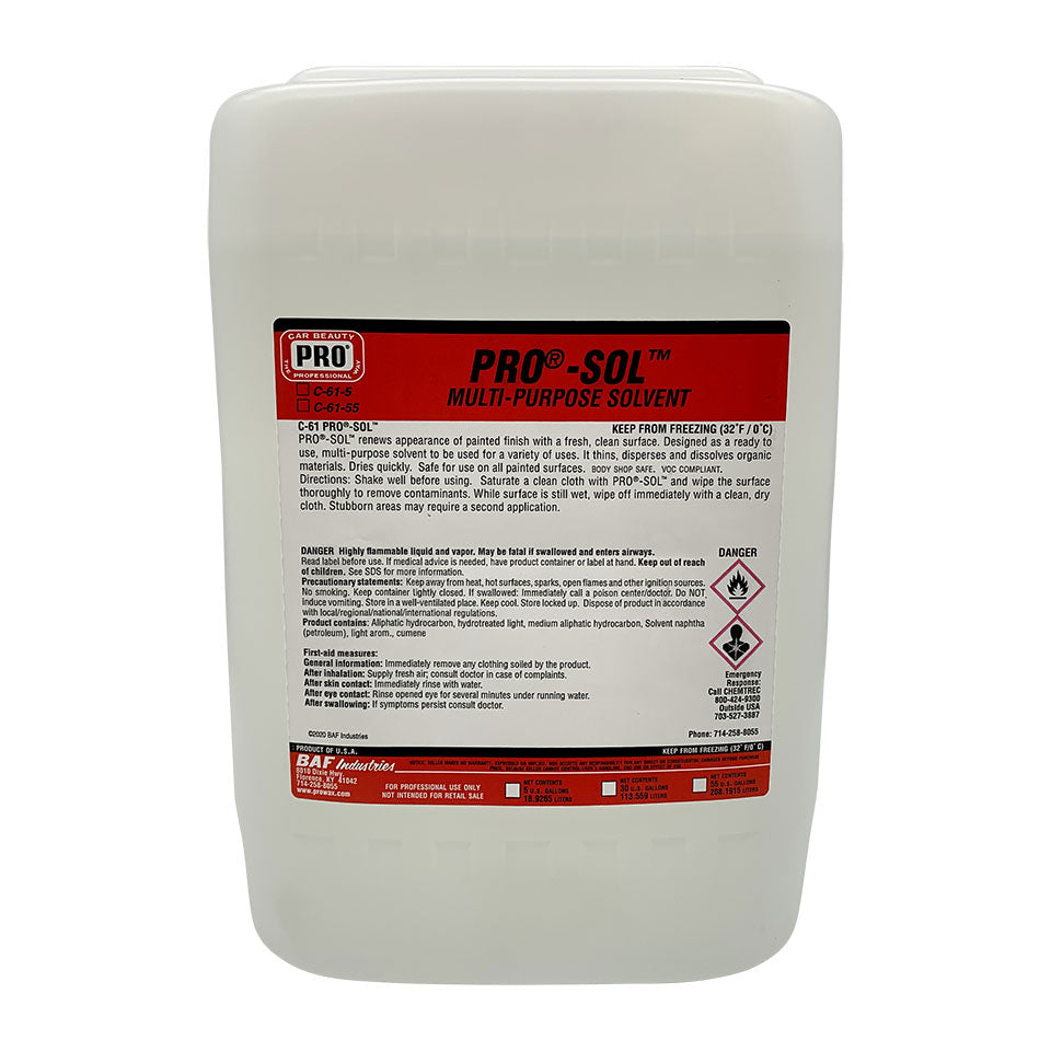 PRO®-SOL™ 5 GALLON | PRO Car Beauty Products – PRO® Wax USA