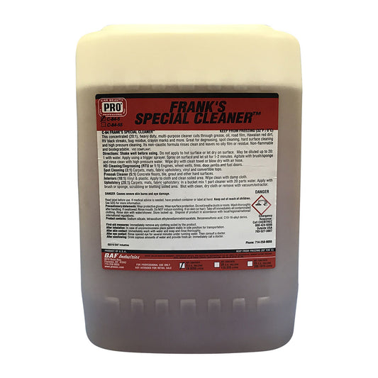 C-84-5 FRANK'S SPECIAL CLEANER 5 GALLON