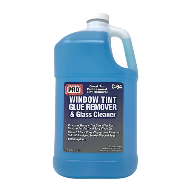 WINDOW TINT GLUE REMOVER & GLASS CLEANER